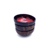 bol coco peint à motif bamboo spirit feuille rouge